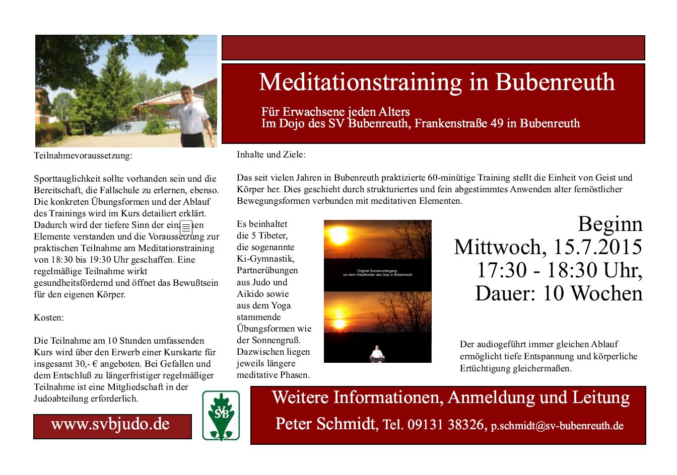 Meditationstraining 2015